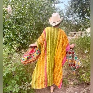 Handmade #6 The “Sparks” CUSTOM KANTHA STITCHED OVERSIZED DUSTER